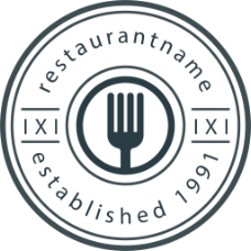 餐厅标志设计AI