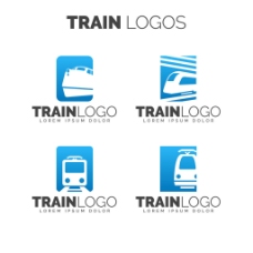 各种列车标志logo设计矢量素材