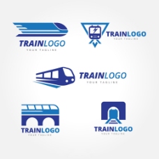 火车的logo标识标志矢量设计素材
