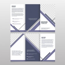 紫色白色抽象图形商业手册设计