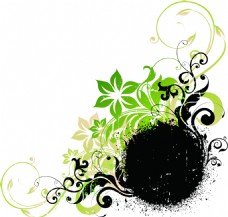 植物花藤元素图案设计