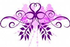 紫色花纹素材背景