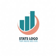创意统计图形logo标志