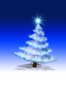 圣诞树背景PSD