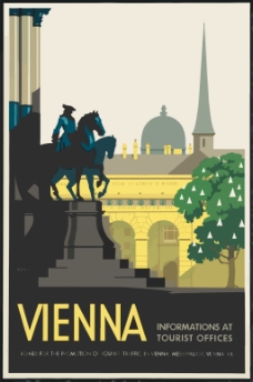 复古海报维也纳
