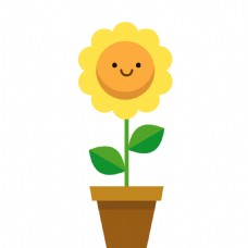 花叶笑脸向日葵