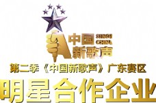 中国新歌声广东赛区明星企业金属字质感