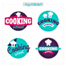 各种烹饪标志平面设计素材