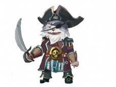 用PS绘画海盗船长人物