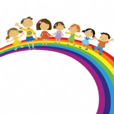 爱上坐在彩虹上的孩子