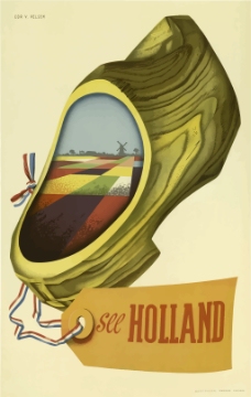 复古海报荷兰
