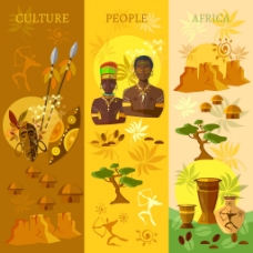 风情创意非洲插画