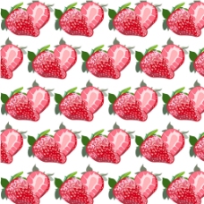 草莓水彩图案背景