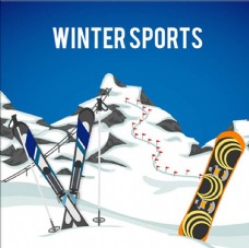 冬季运动冬季滑雪运动海报