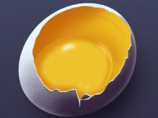 超写实鸡蛋图案