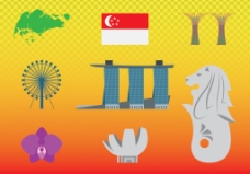 新加坡图标素材