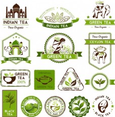 绿色茶叶图标
