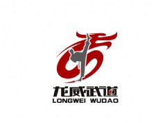 logo龙威武道武术跆拳道
