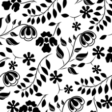 植物叶子花纹图案背景