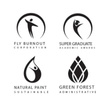 创意运动会标志logo标志素材