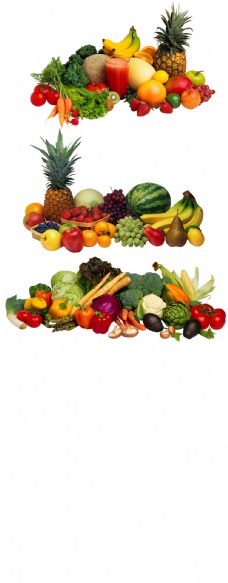 绿色水果水果组合绿色健康宣传海报超市免费下载