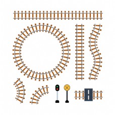 SPA插图手绘火车轨道插图