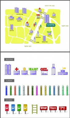规划建筑城市建筑规划地图