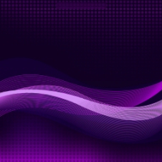 点状波浪纹紫色背景矢量素材