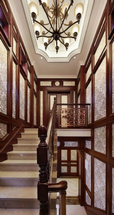楼梯设计豪华室内楼梯大灯设计图