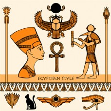 埃及壁画埃及图腾壁画图片