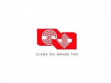 logo红色数字6创意