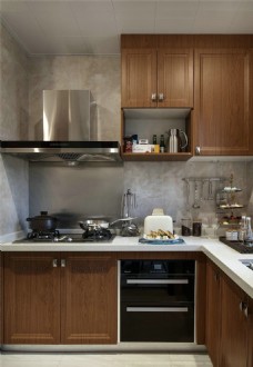 橱房现代简约厨房橱柜设计图