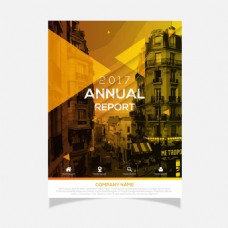 黄色年度报告设计模板