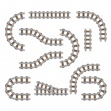 各种形式的铁路轨道图案