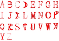 创意英文字母字体设计