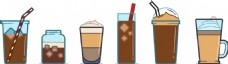 冰咖啡杯图标