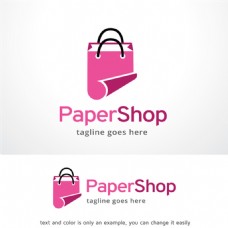 纸店LOGO标志设计矢量素材