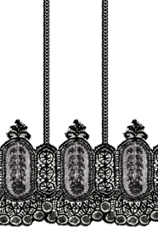 丝带吊带黑色蕾丝服装数码印花设计