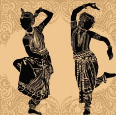 风情泰国舞蹈矢量素材