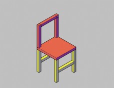CAD椅子效果图