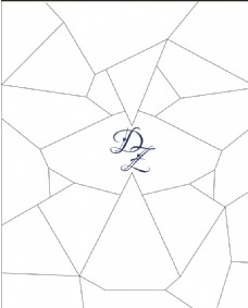 几何婚礼Logo 矢量
