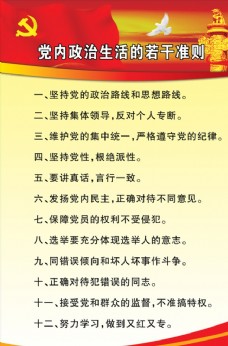 中国一冶党内政冶生活若干准则