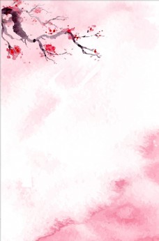 桃花粉色背景图