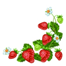 卡通水果草莓纹理背景矢量素材