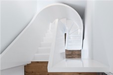 现代式楼梯现代欧式白色楼梯装修效果图