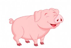 猪矢量素材矢量卡通猪EPS