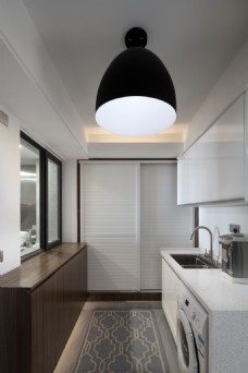 现代简约厨房橱柜吊灯设计图