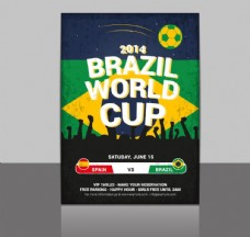 巴西世界杯足球传单