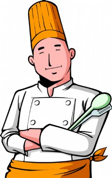 卡通人物卡通矢量大厨人物素材设计