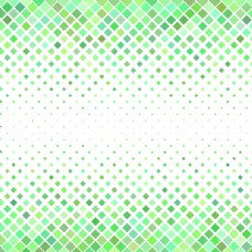 淘宝海报绿色方块抽象几何图形半调背景